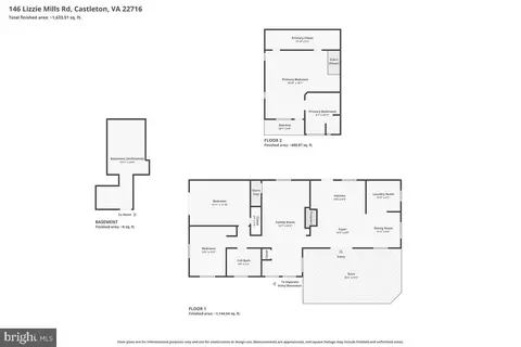 Floorplan - 146 Lizzie Mills Rd, Castleton, VA 22716 photo 3 of 3