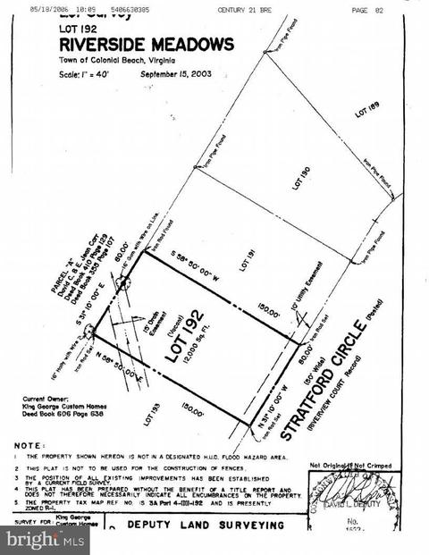 Stratford Circle, Colonial Beach, VA 22443