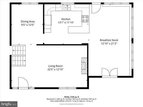 Floorplan - 519 Whitacre St, Winchester, VA 22601 photo 1 of 4