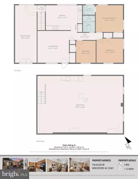 Floorplan - 936 Allen Dr, Winchester, VA 22601 photo 6 of 8