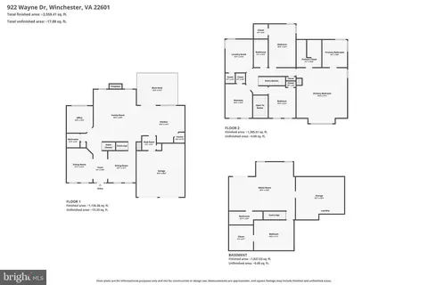 Floorplan - 922 Wayne Dr, Winchester, VA 22601 photo 4 of 4
