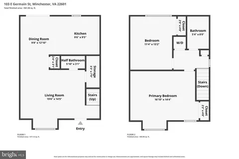 Floorplan - 103 E Germain St, Winchester, VA 22601 photo 3 of 3