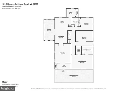 Floorplan - 129 359 565 Ridgeway, Front Royal, VA 22630 photo 2 of 2
