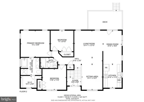 Floorplan - 462 Oak Lee Dr, Ranson, WV 25438 photo 2 of 2