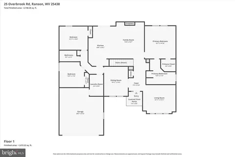 Floorplan - 25 Overbrook Rd, Ranson, WV 25438 photo 1 of 3