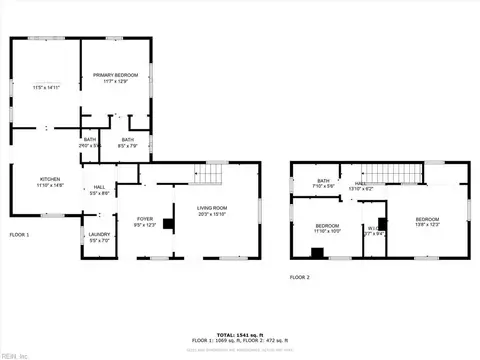 Floorplan - 41 Orchard Ave, Hampton, VA 23661 photo 1 of 1