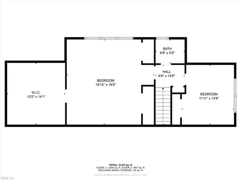 Floorplan - 133 Raymond Dr, Hampton, VA 23666 photo 2 of 2