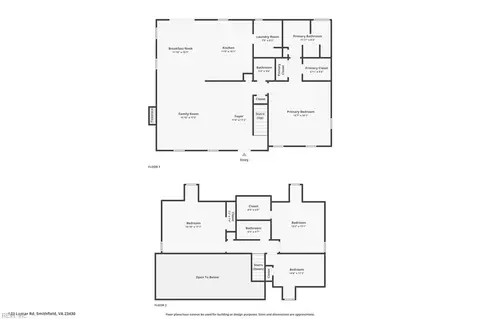 Floorplan - 122 Lumar Rd, Smithfield, VA 23430 photo 3 of 3
