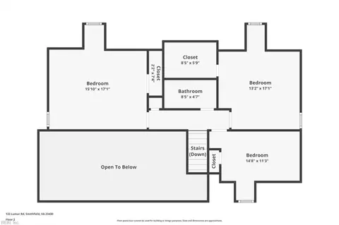Floorplan - 122 Lumar Rd, Smithfield, VA 23430 photo 2 of 3