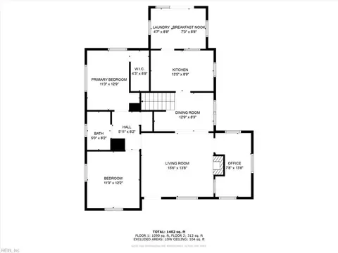 Floorplan - 368 Brightwood Ave, Hampton, VA 23661 photo 1 of 2
