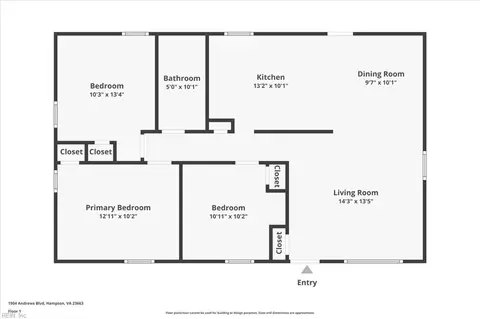 Floorplan - 1904 Andrews Blvd, Hampton, VA 23663 photo 1 of 1
