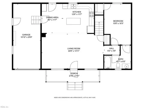Floorplan - 219 Martha Lee Dr, Hampton, VA 23666 photo 1 of 3