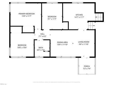 Floorplan - 13 Eastlawn Dr, Hampton, VA 23664 photo 1 of 3