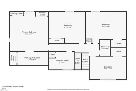 Floorplan - 10 Sugarberry Rn Run, Hampton, VA 23669 photo 2 of 2