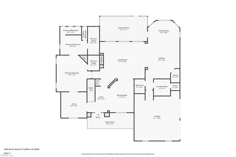 Floorplan - 3326 Rivers Bend Pl, Suffolk, VA 23435 photo 1 of 2