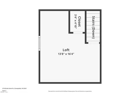 Floorplan - 2716 Brook Stone Dr, Chesapeake, VA 23321 photo 3 of 3