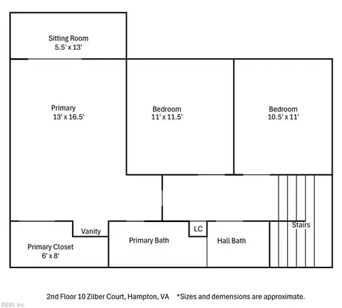 Floorplan - 10 Zilber Ct, Hampton, VA 23669 photo 2 of 2