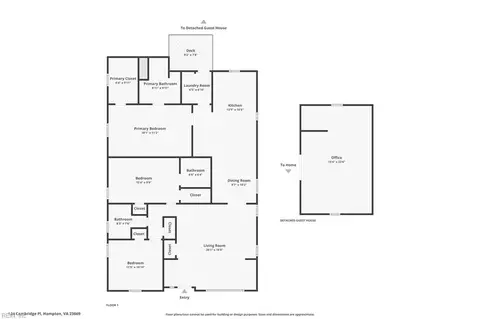 Floorplan - 124 Cambridge Pl, Hampton, VA 23669 photo 1 of 1