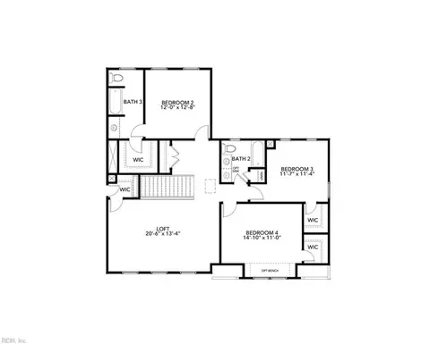 Floorplan - 741 Beaver Dam Rd, Chesapeake, VA 23322 photo 2 of 2