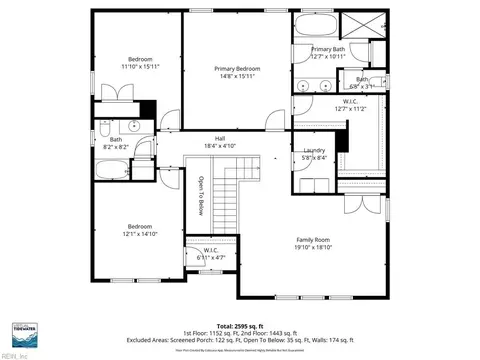 Floorplan - 34 E Berkley Dr, Hampton, VA 23663 photo 2 of 3