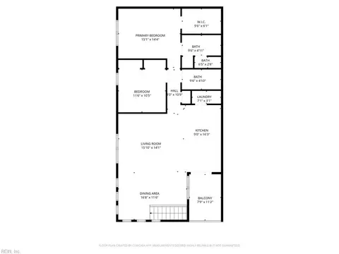Floorplan - 212 Fishers Ct, Hampton, VA 23666 photo 1 of 3