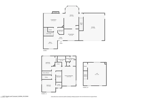 Floorplan - 2077 Maple Leaf Cres, Suffolk, VA 23434 photo 1 of 1