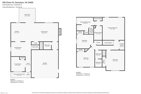 Floorplan - 509 Owens St, Hampton, VA 23669 photo 1 of 3