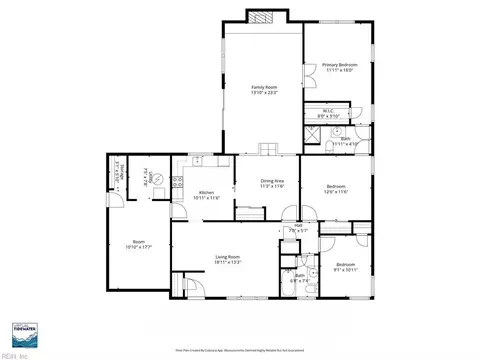 Floorplan - 200 Valirey Dr, Hampton, VA 23669 photo 1 of 1
