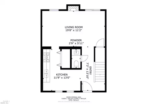 Floorplan - 3208 Clover Rd E, Chesapeake, VA 23321 photo 3 of 4