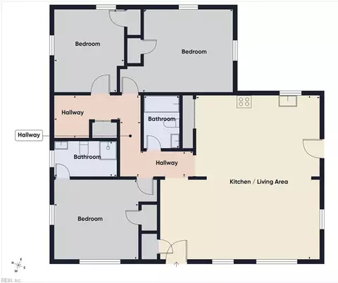 Floorplan - 3 Beechwood Rd, Hampton, VA 23666 photo 1 of 1