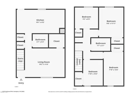 Floorplan - 2319 Andrews Blvd, Hampton, VA 23663 photo 1 of 1