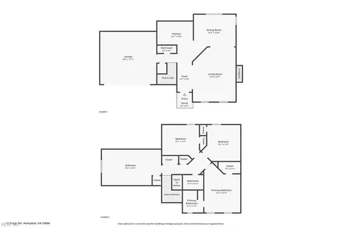 Floorplan - 15 Tripp Ter, Hampton, VA 23666 photo 3 of 3