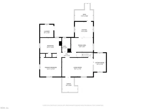 Floorplan - 3496 E Bonner Dr, Norfolk, VA 23513 photo 1 of 2