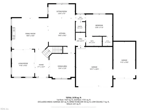 Floorplan - 150 Hessian Loop, Chesapeake, VA 23322 photo 1 of 2