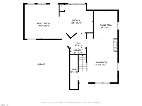 Floorplan - 106 Kincaid Ln, Hampton, VA 23666 photo 1 of 3