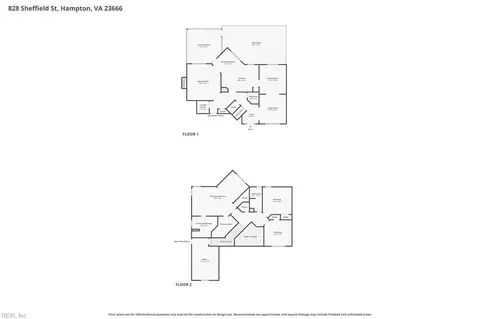 Floorplan - 828 Sheffield St, Hampton, VA 23666 photo 2 of 2
