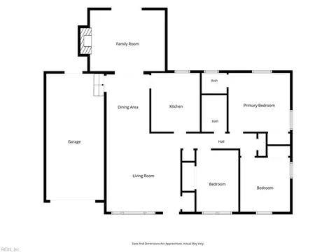 Floorplan - 303 Nancy Dr, Hampton, VA 23669 photo 1 of 1