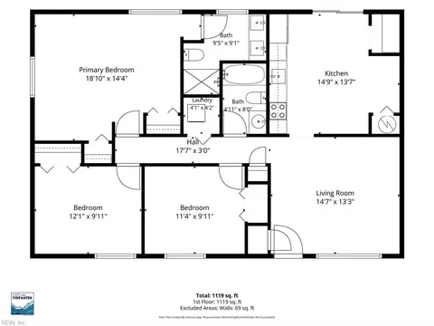 Floorplan - 3316 Stilworken Dr, Chesapeake, VA 23321 photo 1 of 1