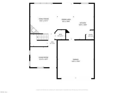 Floorplan - 19 Ravenscroft Ln, Hampton, VA 23669 photo 1 of 3