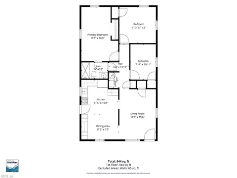 Floorplan - 120 Downes St, Hampton, VA 23663 photo 2 of 2