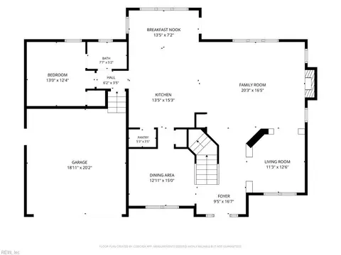 Floorplan - 145 Sinclair Ln, Chesapeake, VA 23322 photo 1 of 2