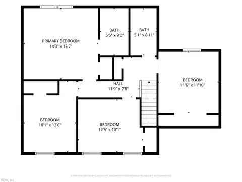 Floorplan - 111 Dunn Cir, Hampton, VA 23666 photo 2 of 3