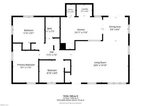 Floorplan - 140 Glenwood Rd, Hampton, VA 23669 photo 1 of 1