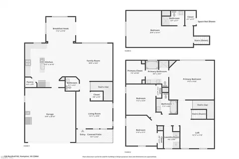Floorplan - 200 Benthall Rd, Hampton, VA 23664 photo 1 of 4