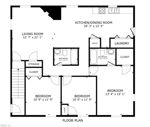 Floorplan - 1012 Balview Ave, Norfolk, VA 23503 photo 2 of 2