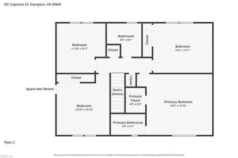 Floorplan - 201 Captains Ct, Hampton, VA 23669 photo 3 of 3