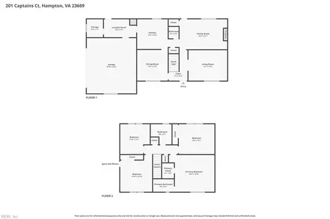 Floorplan - 201 Captains Ct, Hampton, VA 23669 photo 1 of 3