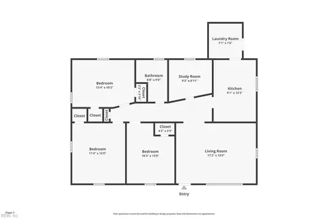 Floorplan - 2446 Woolsey St, Norfolk, VA 23513 photo 1 of 1