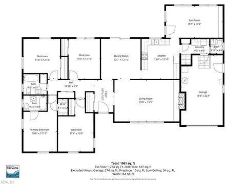 Floorplan - 110 Marvin Dr, Hampton, VA 23666 photo 1 of 2