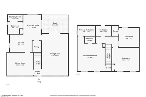 Floorplan - 4 Cambridge Pl, Hampton, VA 23669 photo 1 of 1